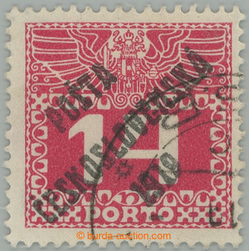 275489 -  Pof.68, Velké číslice 14h červená, I. typ přetisku, f