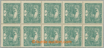 275494 -  Pof.4Ba, 5h tmavě modrozelená, svislý 10-blok s HZ 11¾;