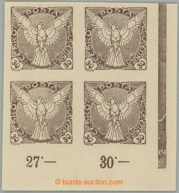 275512 - 1918 Pof.NV6, Mal.DZ 2. TD, Sokol v letu 30h hnědá, pravý