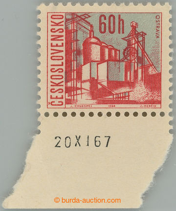 275516 - 1966 Pof.1565, Ostrava 60h, dolní krajový kus s datem tisk