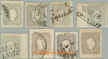 275517 - 1861 SESTAVA / Ferch.23, novinová FJ I. 1,O5kr, sestava 8ks