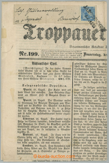 275522 - 1854 Ferch.6IIc, Modrý Merkur 0.6Kr typ IIc na celých novi