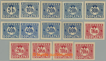 275524 - 1939 Sy.D1-D12, I. vydání 5h - 20Ks, kompletní série bez