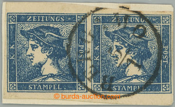 275531 - 1851 Ferch.6IIc, Modrý Merkur 0,6Kr modrá, vodorovná 2-p�