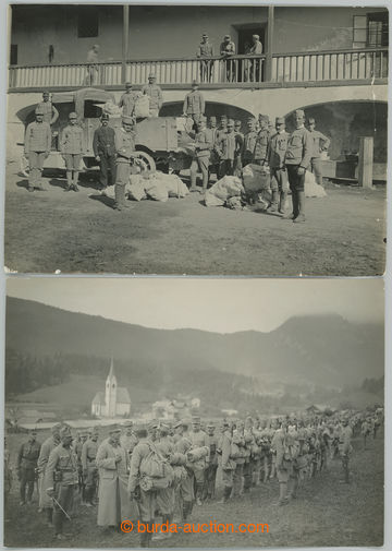 275539 - 1915 FELDPOSTAMT 302 / autentické čb foto příjezdu zási