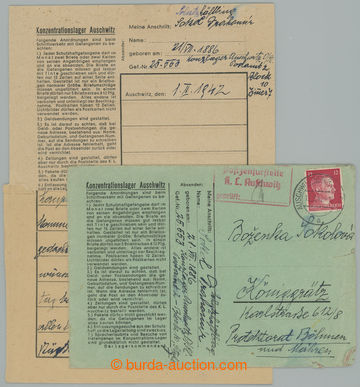 275559 - 1942 KT AUSCHWITZ / předtištěná obálka včetně dopisu 