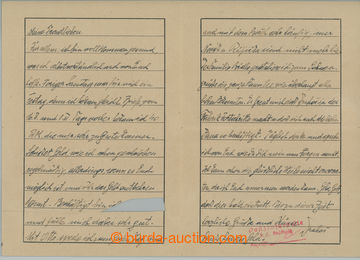 275561 - 1942 KT AUSCHWITZ /  předtištěný obsah dopisu zaslaný d