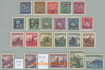 275574 - 1939 Sy.2-22, Přetisková emise, kompletní série, 3Kč II