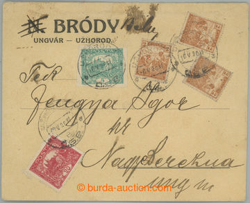 275578 - 1920 UŽHOROD / firemní dopis zaslaný do Velkého Berezné