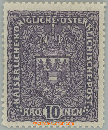 275596 - 1916-1919 VÝPLATNÍ / VELKÝ FORMÁT / Mi.207 I, Znak 10K s