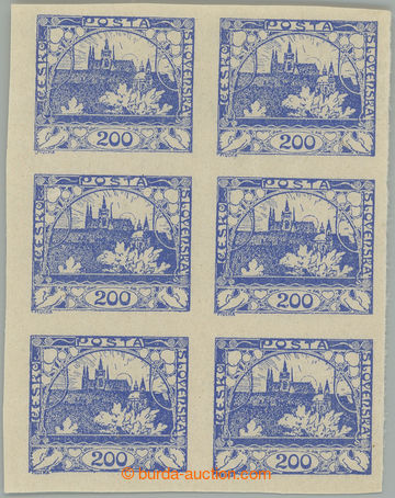 275610 -  Pof.22, 200h ultramarínová, svislý 6-blok; svěží, v b