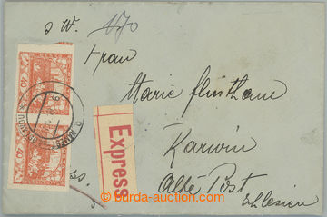 275614 - 1919 soukromý Ex-dopis zaslaný vnitrostátně, poštovné 