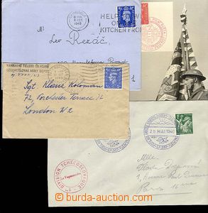 27562 - 1940-43 3 dopisy a 1 fotosuvenýr s PR, 1x Francie s PR , 2x
