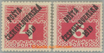 275622 -  Pof.66, 67, Velké číslice 4h červená + 6h červená, o