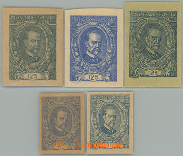 275633 -  ZT  sestava 5ks zkusmých tisků hodnoty 125h (3x) a 50h (2