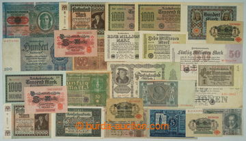 275637 - 1914-1935 SESTAVA / NĚMECKO /  26ks různých bankovek z uv