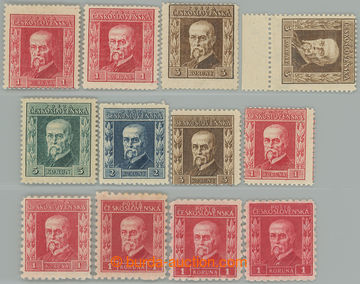 275643 - 1925 SESTAVA / Pof.190-201, sestava 12 zn. různých typů (