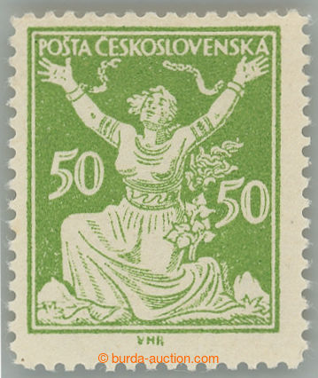 275648 -  Pof.156B, 50h zelená, ŘZ 13¾; svěží, zk. Kar, Vrba