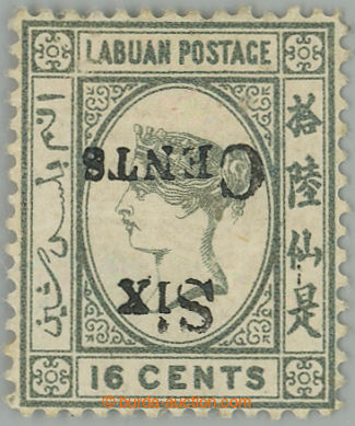 275652 - 1892 SG.50a, Viktorie 16c s PŘEVRÁCENÝM přetiskem SIX CE