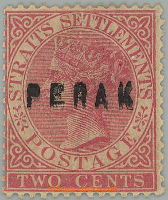 275656 - 1882 SG.13a, Viktorie Straits Settlements 2c s DVOJITÝM př
