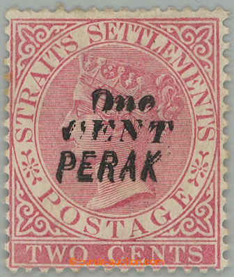 275657 - 1887 SG.33a, Viktorie Straits Settlements 2c s DVOJITÝM př