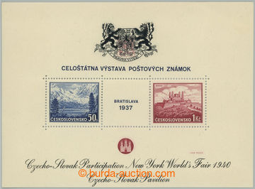 275670 - 1940 AS8a, aršík Bratislava 1937, výstava NY 1940, čern�