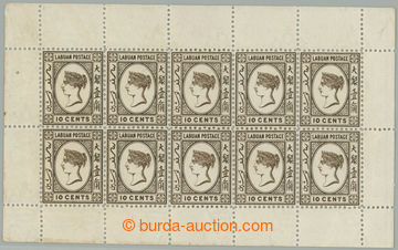 275672 - 1892 SG.43a, Viktoria 10c sepia-brown (tisková technika Rec