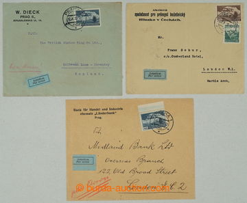 275679 - 1932-1938 ANGLIE / sestava 3 firemních dopisů zaslaných L