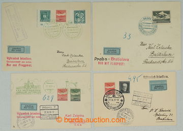 275686 - 1935-1937 PAMĚTNÍ RAZÍTKA / sestava 4 různých Let-celis