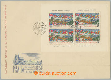 275707 - 1961 NEOFICIÁLNÍ FDC / neohlášená obálka vyfr. aršík