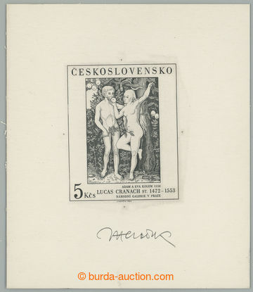 275719 - 1986 ZT  Pof.2776, Umění - Cranach 5Kčs, zkusmý tisk ned