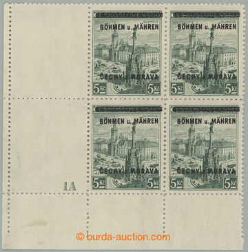 275729 -  Pof.K18 DČ, Olomouc 5Kč zelená, levý dolní rohový 4-b