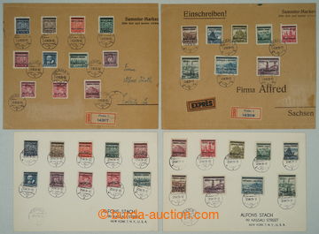 275773 - 1939 sestava 4 dopisů zaslaných do ciziny, z toho 1x R a 1