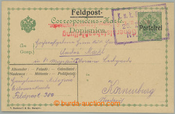 275799 - 1914 FP 300, rámečkové fialové raz. K.u.K Feldpost/ 26.I