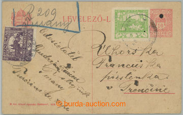 275811 - 1919 CPŘ33, souběžná uherská dopisnice 10f červená be