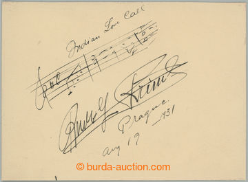 275835 - 1931 FRIML Rudolf (1879-1972), významný český hudební s