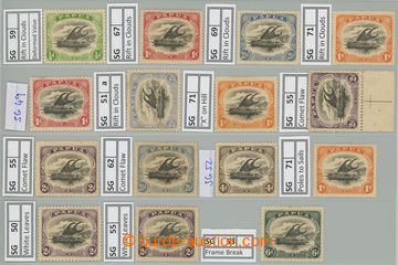 275845 - 1901-1907 PARTIE / SG. 49var, 50var, 51a.var, 52var, 53var, 