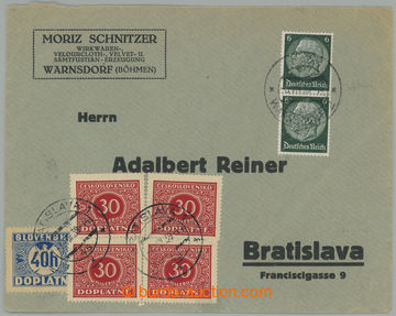 275848 - 1939 PERFIN - SUDETY / identifikační celistvost ze Sudet v