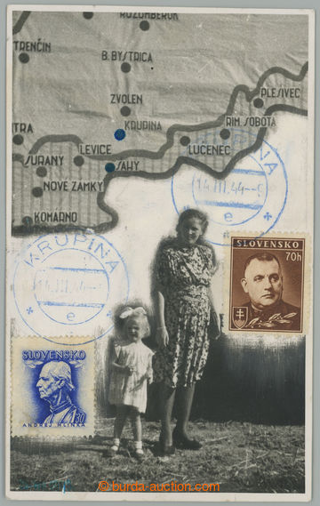 275861 - 1944 MODRÉ DR / KRUPINA/ 14.III.44/e/ DR v modré barvě ve