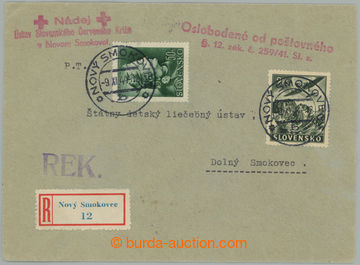 275864 - 1944 úřední R dopis Slovenského ČK, osvobozený od poš