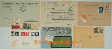 275872 - 1943-1944 DVOJJAZYČNÉ NÁLEPKY / sestava 4ks celistvostí 