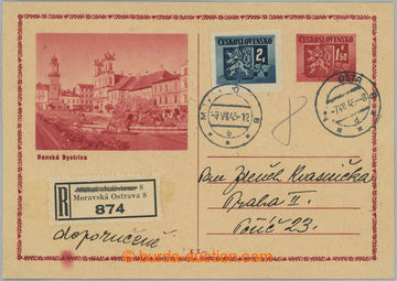 275873 - 1945 CDV75A, obrazová dopisnice 1,50K, s DV - velká barevn