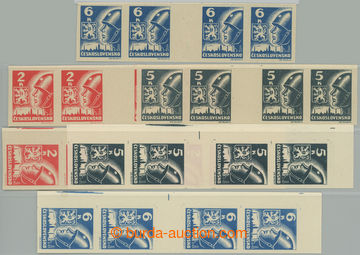 275890 -  MEZIARŠÍ / Pof.354-356Mv(4), Ms(4), kompletní řada vodo