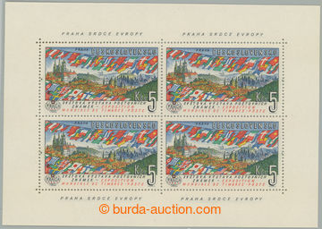 275892 - 1961 Pof.A1216A, aršík PRAGA 1962, prádlo, TD A s DV - bo