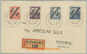 275917 - 1920 filatelistický motivovaný R dopis zaslaný ve II. TO,