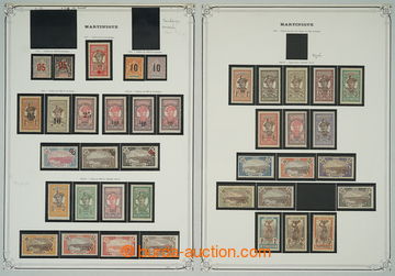 275920 - 1908-1931 [SBÍRKY]  MARTINIK / GUAYANA / partie na 7 listec