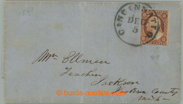 275930 - 1861 dopis vyfr. zn. Sc.10A, Washington 3c oranžově hněd�