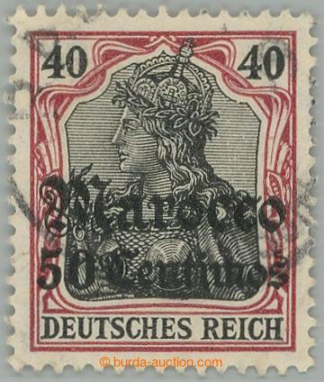 275933 - 1906 Mi.40, přetisková Germania 50c/40c, upotřebená; zk.