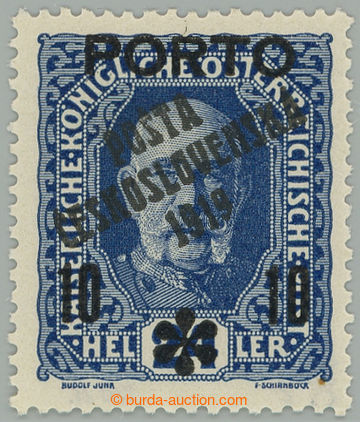 275966 -  Pof.85, Přetisk PORTO 10/24h modrá, II. typ; svěží bez