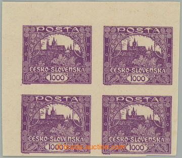 275971 -  Pof.26, 1000h fialová, levý horní rohový 4-blok; nálep